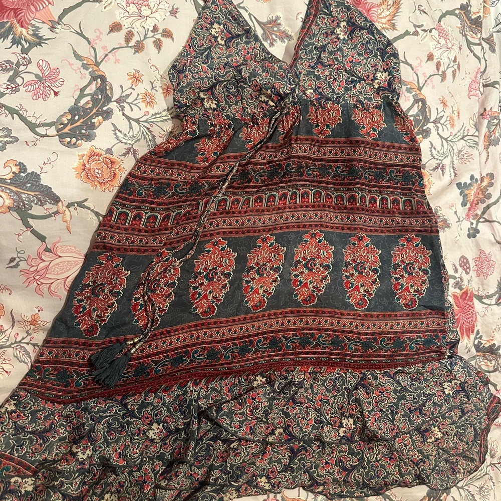 Bohemian Floral Print Dress